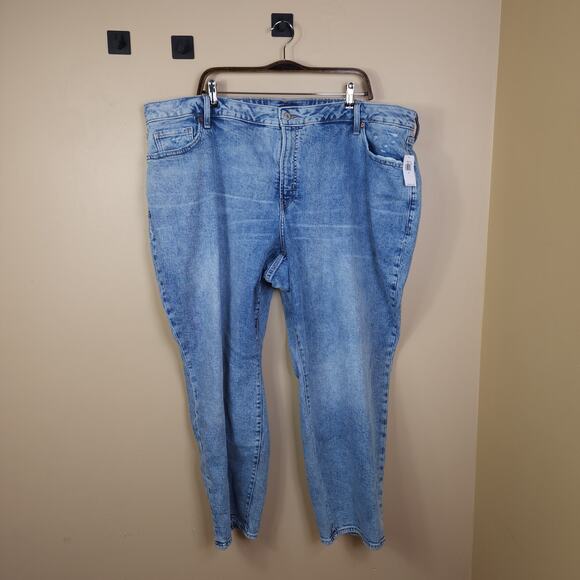 Old Navy Curvy High-Waisted OG Straight Ankle Jeans Size 24 - Picture 1 of 12
